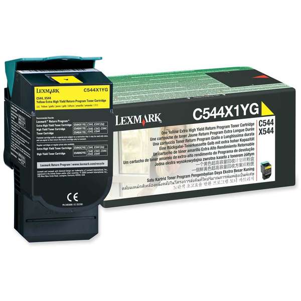 Lexmark Cartus Toner Laser Yellow, C544X1YG