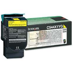 Lexmark Cartus Toner Laser Yellow, C544X1YG