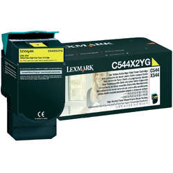 Cartus Toner Laser Yellow, C544X2YG