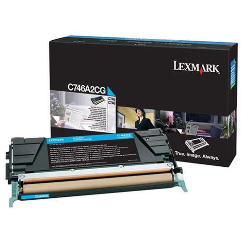 Lexmark Cartus Toner Laser Cyan, C746A2CG