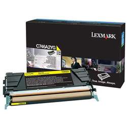 Lexmark Cartus Toner Laser Yellow, C746A2YG