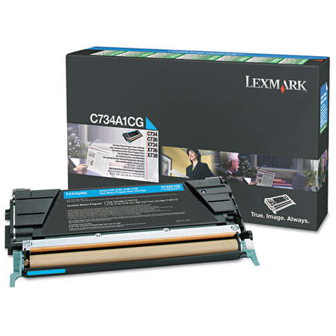 Lexmark Cartus Toner Laser Cyan, C748H1CG