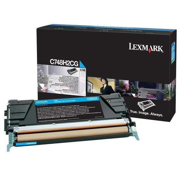 Lexmark Cartus Toner Laser Cyan, C748H2CG