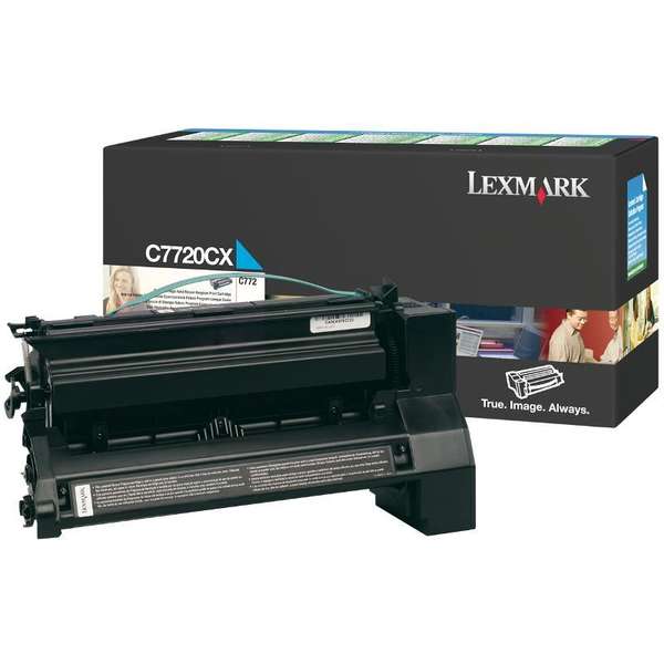 Lexmark Cartus Toner Laser Cyan,  C7720CX