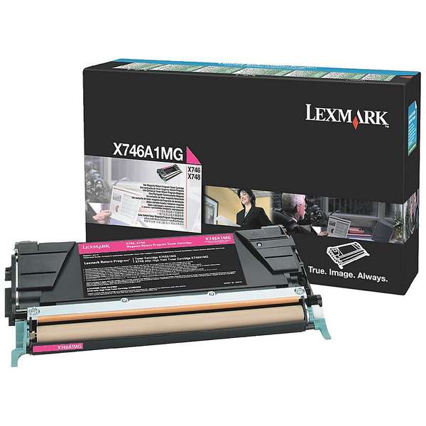 Lexmark Cartus Toner Laser Magenta, X746A1MG