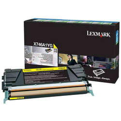 Lexmark Cartus Toner Laser Yellow, X746A1YG