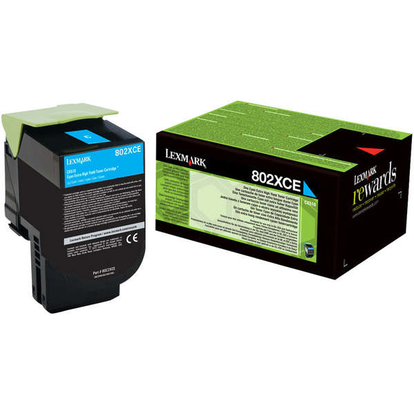 Lexmark Cartus Toner Laser Cyan, 80C2XCE