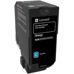 Lexmark Cartus Toner Laser Cyan, 74C20C0