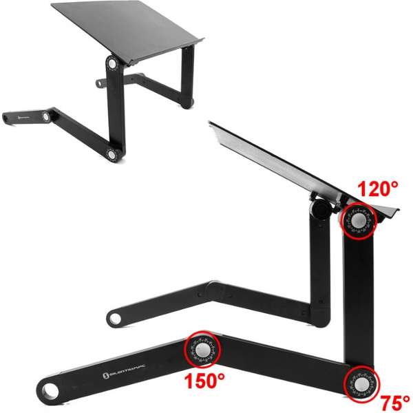 Cooler Laptop Silentium PC Atlas NT-L10 Notebook Table, pana la 17.3 inch, Negru