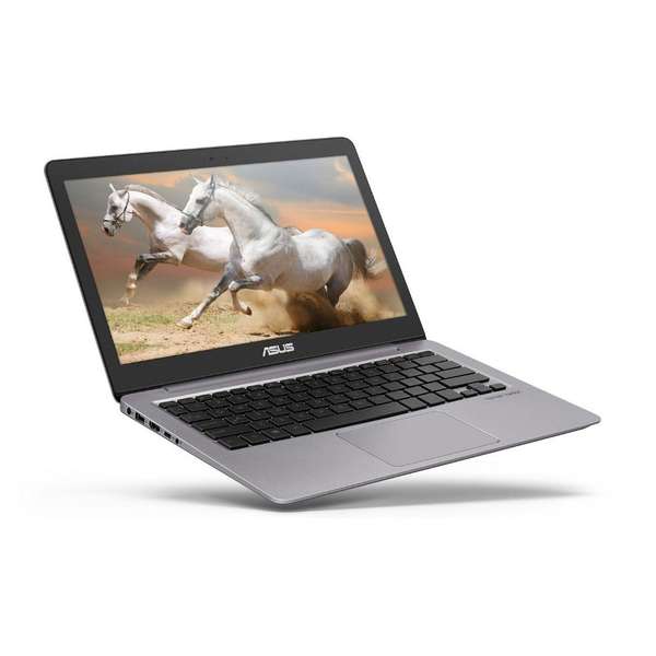 Laptop Asus ZenBook UX310UA-FC555T, 13.3'' FHD, Core i3-7100U 2.4GHz, 4GB DDR4, 500GB HDD + 128GB SSD, Intel HD 620, Win 10 Home 64bit, Gri
