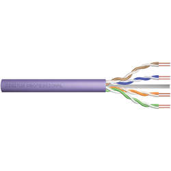 Cablu retea Digitus UTP, Cat.6, Rola 305m, 100% Cupru, Violet