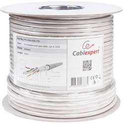 Cablu retea Gembird FTP, Cat.6, CCA, 100m, Cupru, Gri
