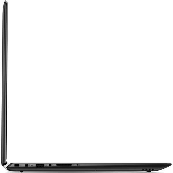 Laptop Lenovo Yoga 510-15, 15.6'' FHD Touch, Core i7-7500U 2.7GHz, 8GB DDR4, 256GB SSD, Radeon R7 M260 2GB, Win 10 Home 64bit, Negru