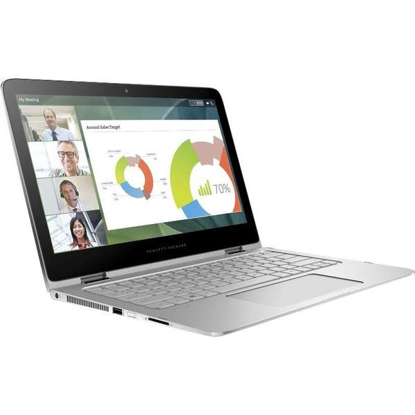Laptop HP Spectre Pro x360 G2, 13.3'' QHD Touch, Core i7-6600U 2.6GHz, 8GB DDR3, 256GB SSD, Intel HD 520, Win 10 Pro 64bit, Argintiu
