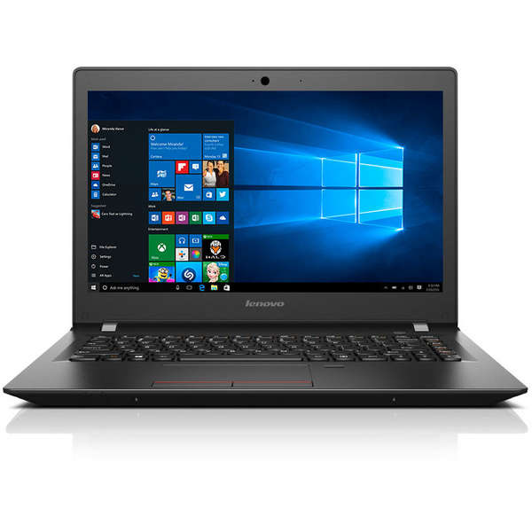 Laptop Lenovo E31-80, 13.3'' HD, Core i3-6100U 2.3GHz, 4GB DDR3, 128GB SSD, Intel HD 520, Win 10 Pro 64bit, Negru