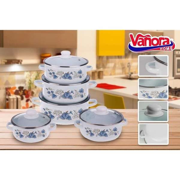 Vanora Set de gatit, 10 piese, emailat, AJARA