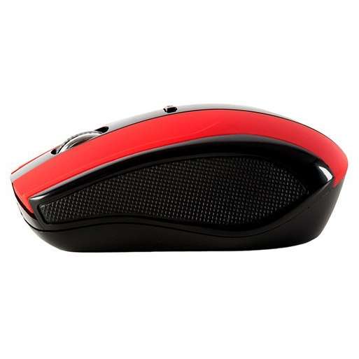 Mouse Serioux Rainbow 400, Wireless, USB, Optic, 1600dpi, Negru/Rosu