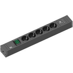 Connect Line 420.0021, 5 prize Schuko, 2 x USB, Intrerupator
