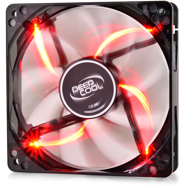 Ventilator PC Deepcool Wind Blade Red LED, 120mm