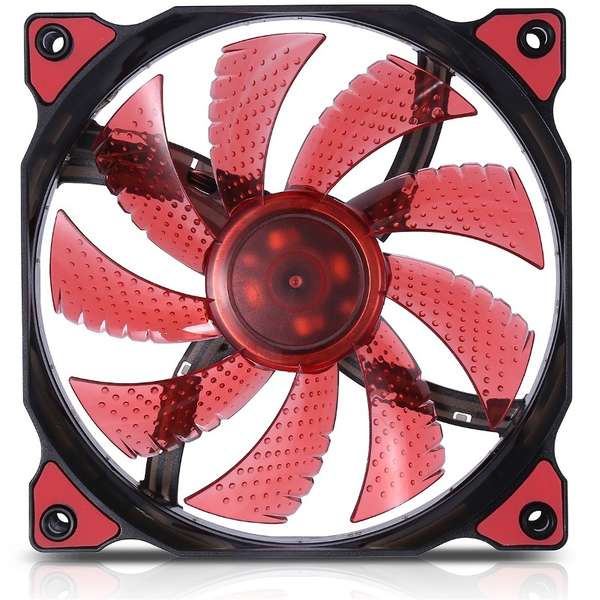 Ventilator PC Colorful/Segotep Polar Wind Red LED, 120mm