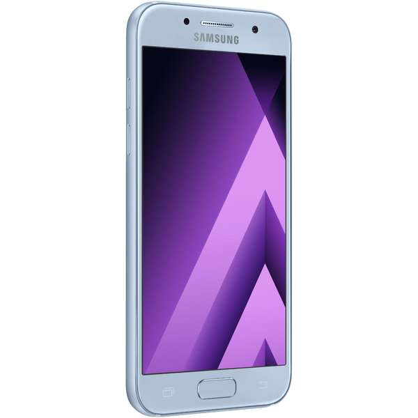 Smartphone Samsung Galaxy A3 (2017), Single SIM, 4.7'' Super AMOLED Multitouch, Octa Core 1.6GHz, 2GB RAM, 16GB, 13MP, 4G, Blue