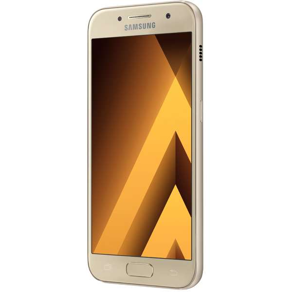 Smartphone Samsung Galaxy A3 (2017), Single SIM, 4.7'' Super AMOLED Multitouch, Octa Core 1.6GHz, 2GB RAM, 16GB, 13MP, 4G, Gold