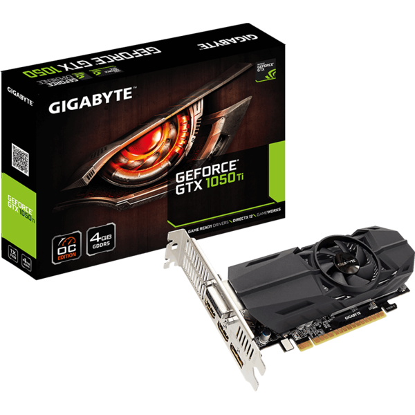 Placa video Gigabyte GeForce GTX 1050 Ti Low Profile OC, 4GB GDDR5, 128 biti