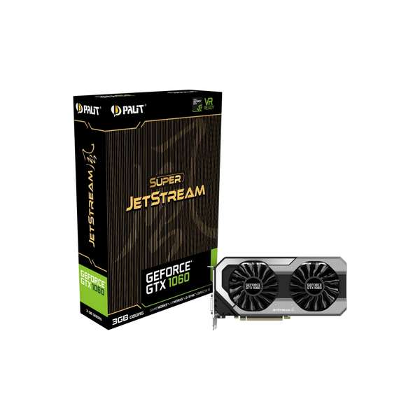 Placa video Palit GeForce GTX 1060 Super JetStream, 3GB GDDR5, 192 biti