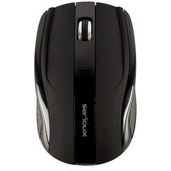 Mouse Serioux Rainbow 400, Wireless, USB, Optic, 1600dpi, Negru