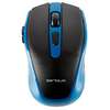 Mouse Serioux Pastel 600, Wireless, USB, Optic, 1600dpi, Negru/Albastru