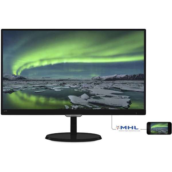 Monitor LED Philips 227E7QDSB/00, 21.5", FHD, 5ms, Negru