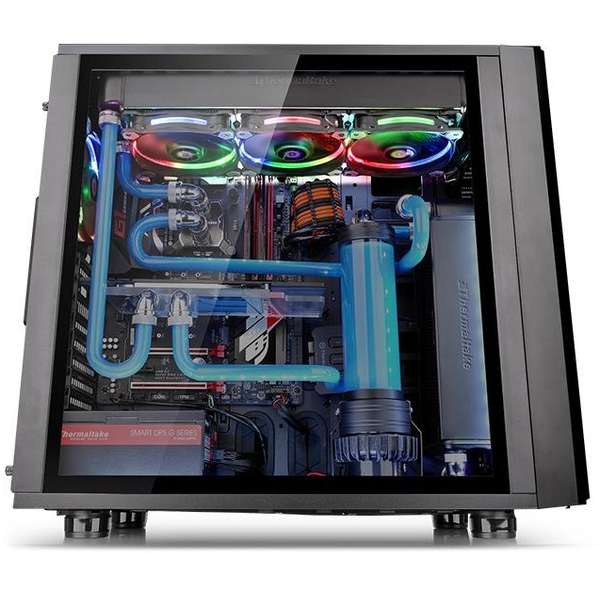 Carcasa Thermaltake Core X31 Tempered Glass Edition, MiddleTower, Fara sursa, Negru