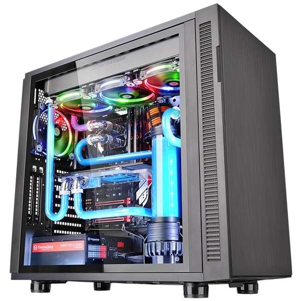 Carcasa Thermaltake Suppressor F31 Tempered Glass Edition, MiddleTower, Fara sursa, Negru