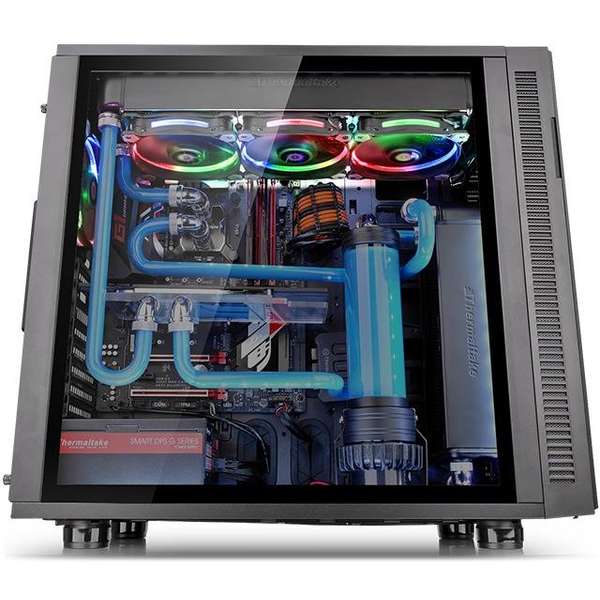 Carcasa Thermaltake Suppressor F31 Tempered Glass Edition, MiddleTower, Fara sursa, Negru