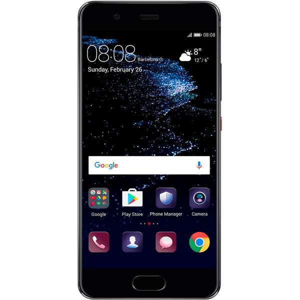 Smartphone Huawei P10, Dual SIM, 5.1'' IPS-NEO LCD Multitouch, Octa Core 2.4GHz + 1.8GHz, 4GB RAM, 64GB, Dual 20MP + 12MP, 4G, Graphite Black