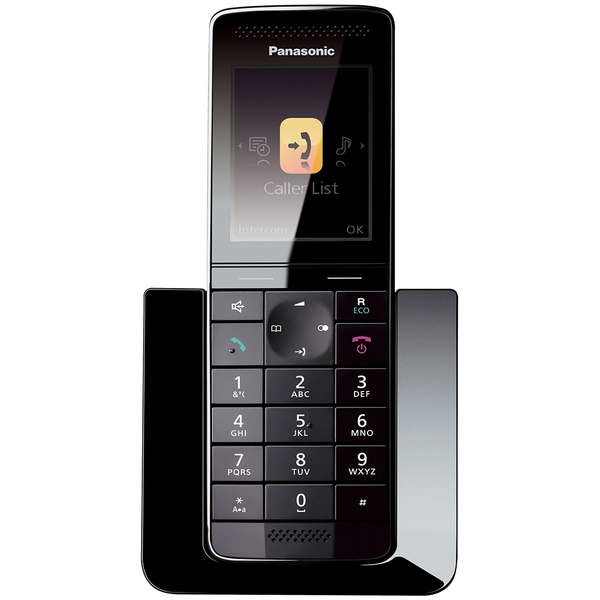 Telefon fix Dect Panasonic KX-PRS110FXW, Alb/Negru