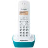 Telefon fix Dect Panasonic KX-TG1611FXC, Alb/Albastru