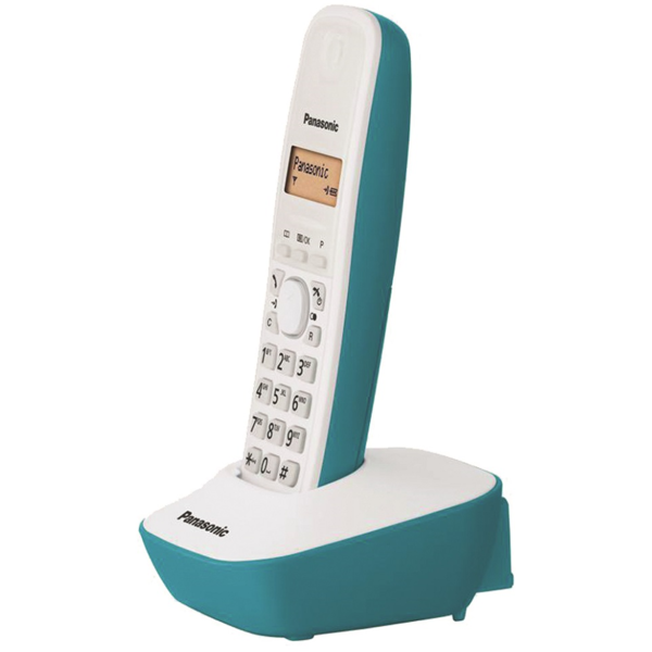 Telefon fix Dect Panasonic KX-TG1611FXC, Alb/Albastru