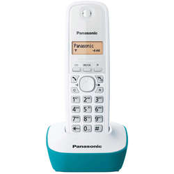 Telefon fix Dect Panasonic KX-TG1611FXC, Alb/Albastru