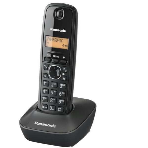 Telefon fix Dect Panasonic KX-TG1611FXH, Gri Inchis