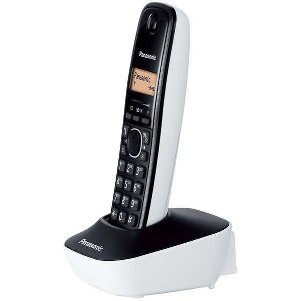 Telefon fix Dect Panasonic KX-TG1611FXW, Alb/Negru