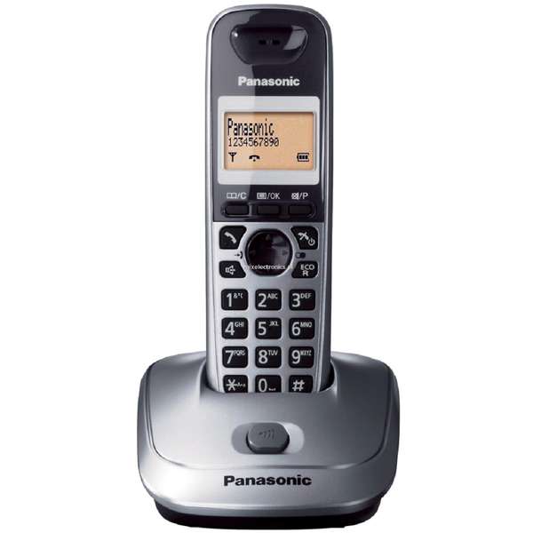 Telefon fix Dect Panasonic KX-TG2511FXM, Argintiu Metalic