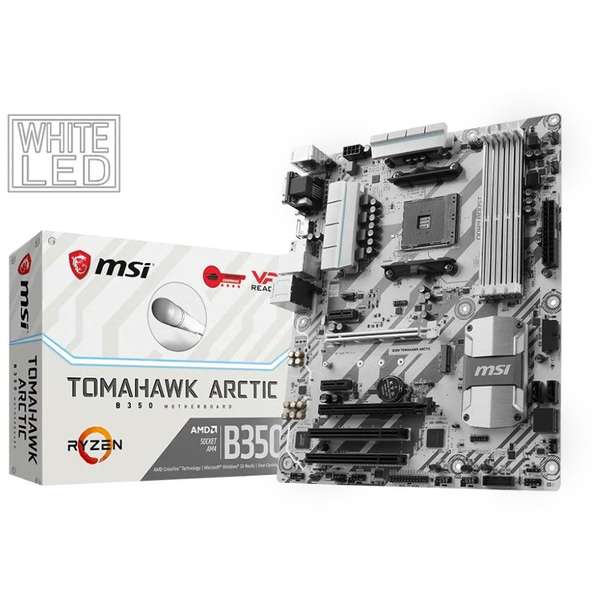 Placa de baza MSI B350 TOMAHAWK ARCTIC, Socket AM4, ATX