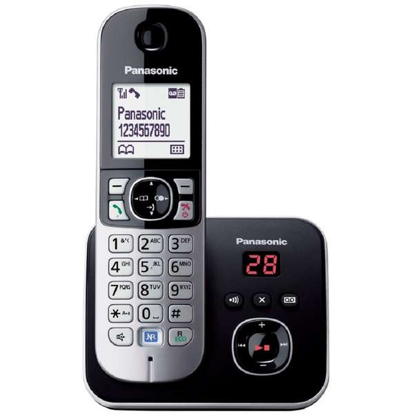 Telefon fix Dect Panasonic KX-TG6821FXB, Negru