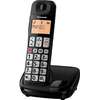 Telefon fix Dect Panasonic KX-TGE110FXB, Negru