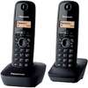 Telefon fix Dect Panasonic KX-TG1612FXH, Twin, Negru