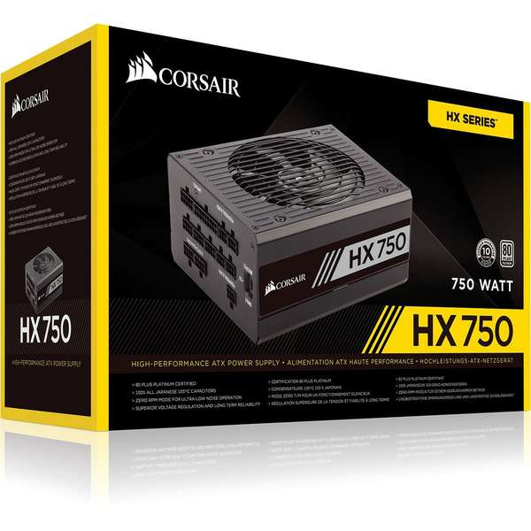 Sursa Corsair HX750, ATX, 750W, Negru