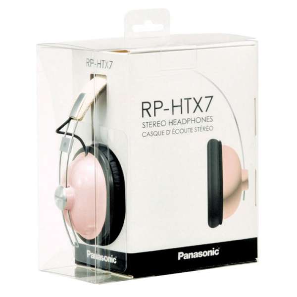 Casti Panasonic RP-HTX7AE-P, Over-Head, Alb/Roz