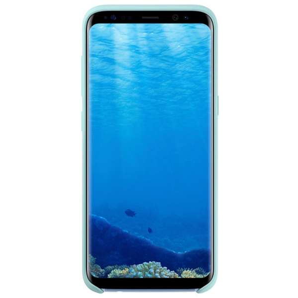 Capac protectie spate Samsung Silicone Cover pentru Galaxy S8 G950, Albastru