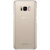 Capac protectie spate Samsung Clear Cover pentru Galaxy S8 G950, Auriu
